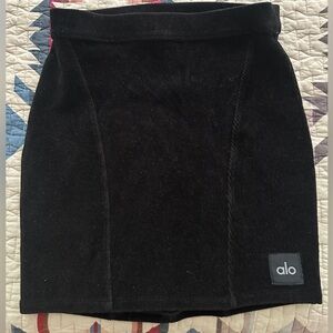 Alo Micro Corduroy Winter Break Mini Skirt XS